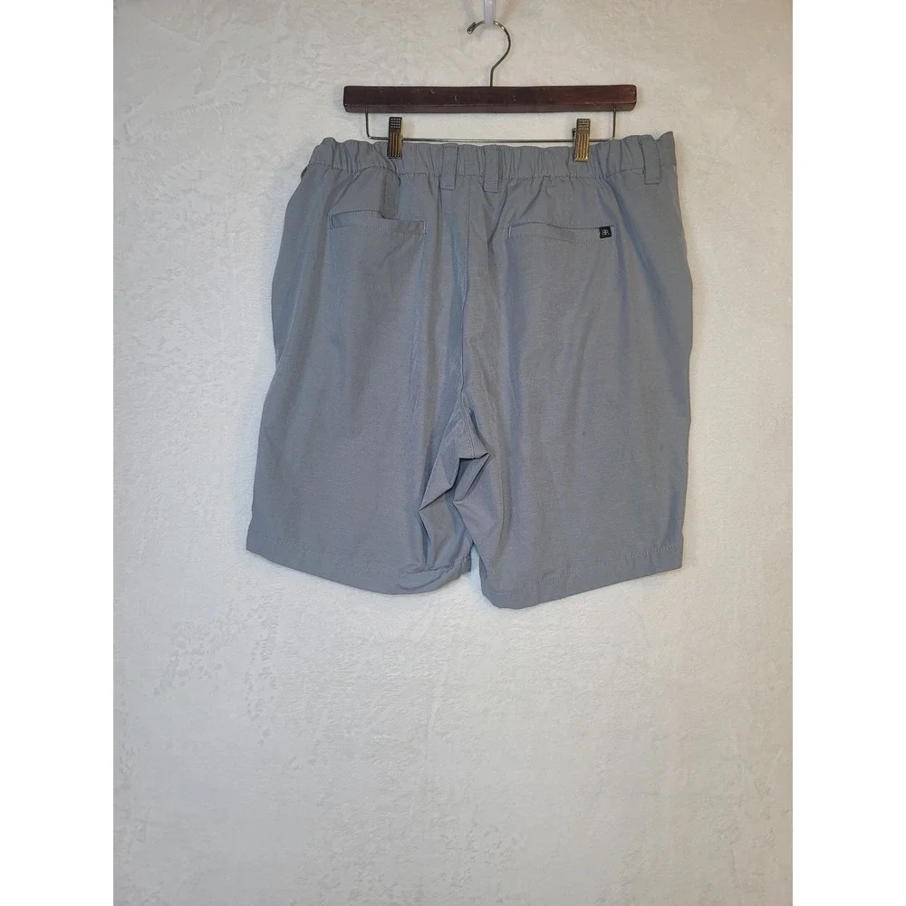 Banana Republic Performance Golf Shorts Blue Gray Stretch Preppy Casual Size 40